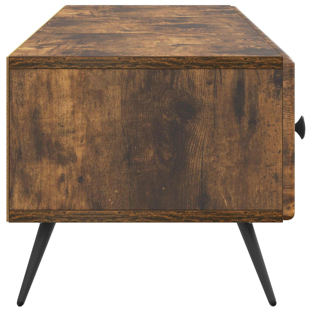 vidaXL Szafka pod telewizor z szufladą Dąb wędzony 147 x 34,5 x 30 cm