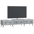 vidaXL Szafka pod telewizor z szufladą Szary Sonoma 147 x 34,5 x 30 cm