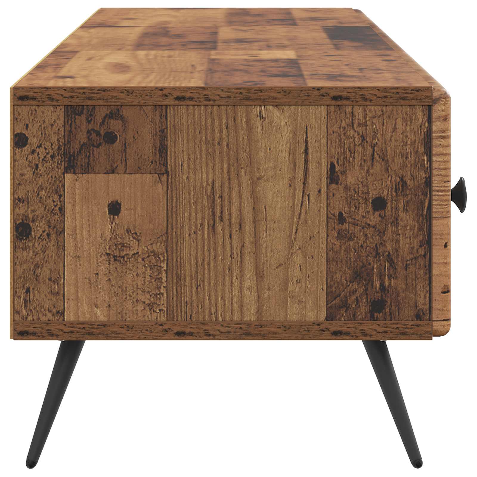 vidaXL Szafka pod telewizor z szufladą Stare drewno 147 x 34,5 x 30 cm
