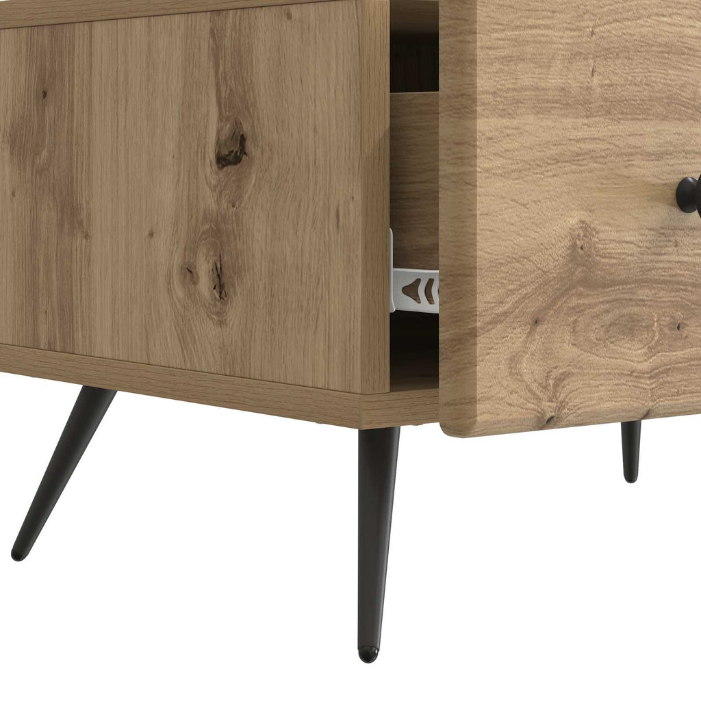 vidaXL Szafka pod telewizor z szufladą Dąb artisan 147 x 34,5 x 30 cm