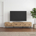 vidaXL Szafka pod telewizor 147 x 34,5 x 30 cm Dąb artisan