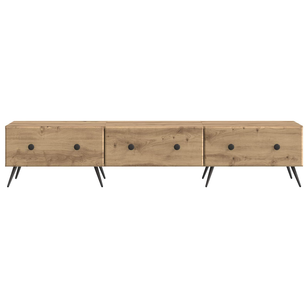 vidaXL Szafka pod telewizor z szufladą Dąb artisan 147 x 34,5 x 30 cm