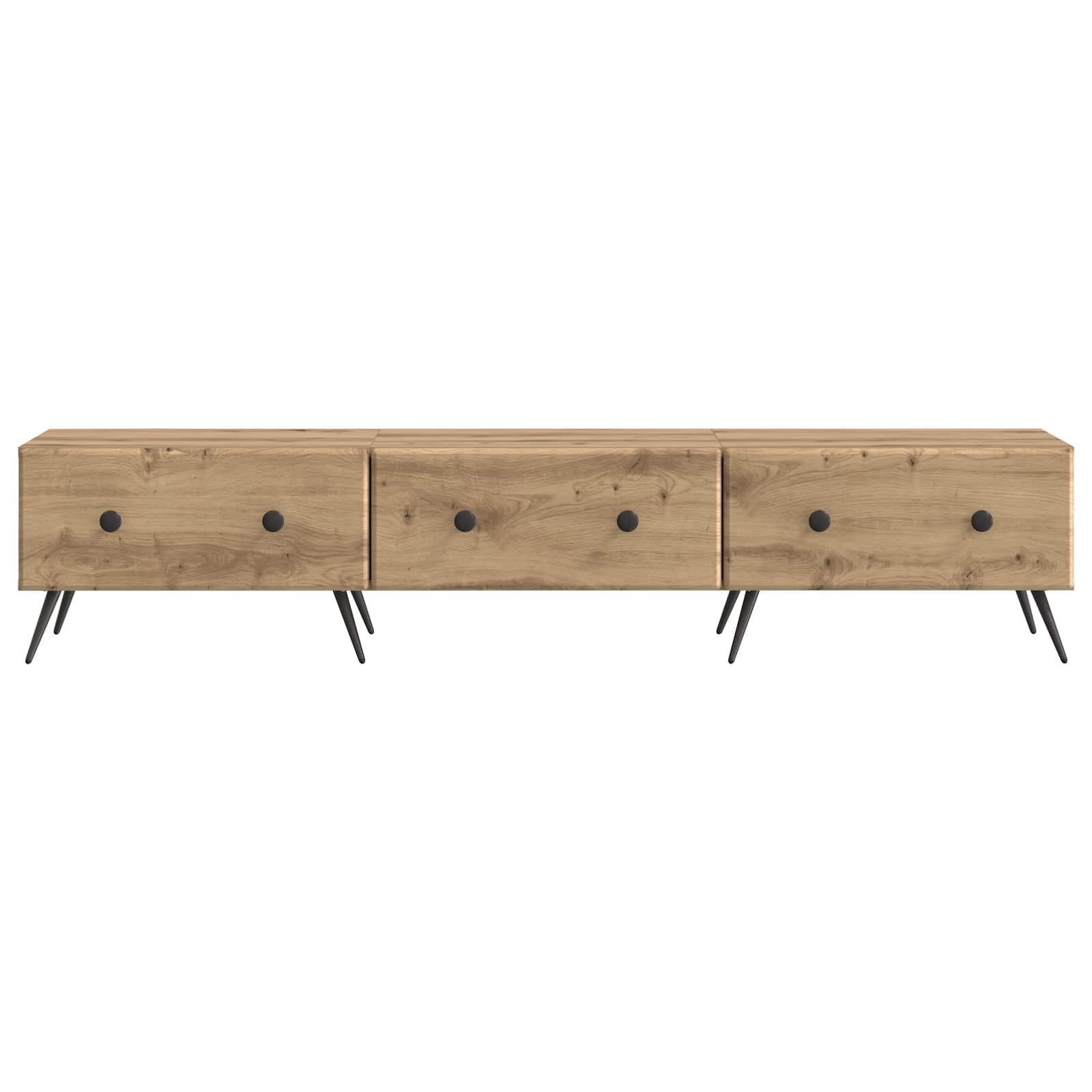 vidaXL Szafka pod telewizor z szufladą Dąb artisan 147 x 34,5 x 30 cm