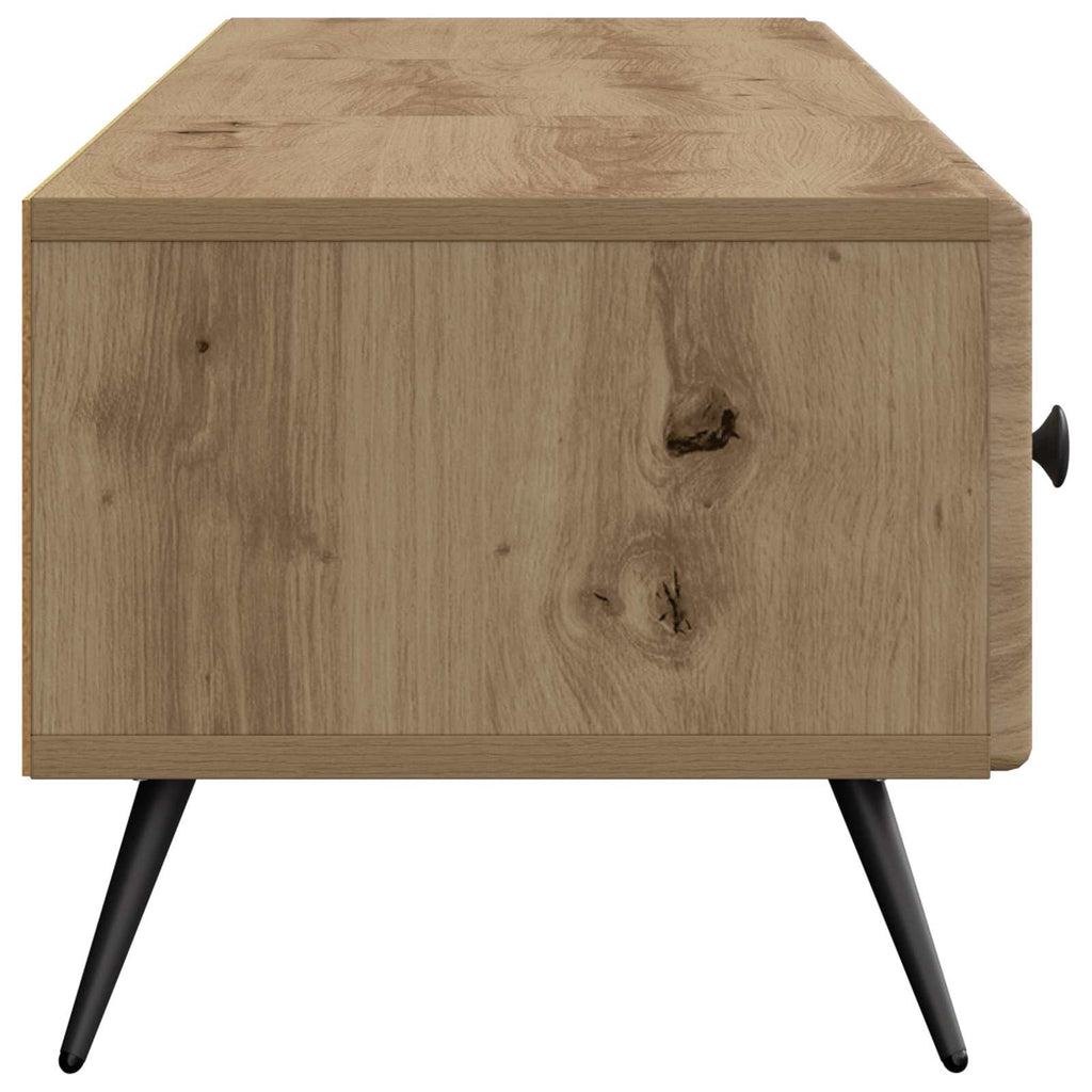 vidaXL Szafka pod telewizor z szufladą Dąb artisan 147 x 34,5 x 30 cm