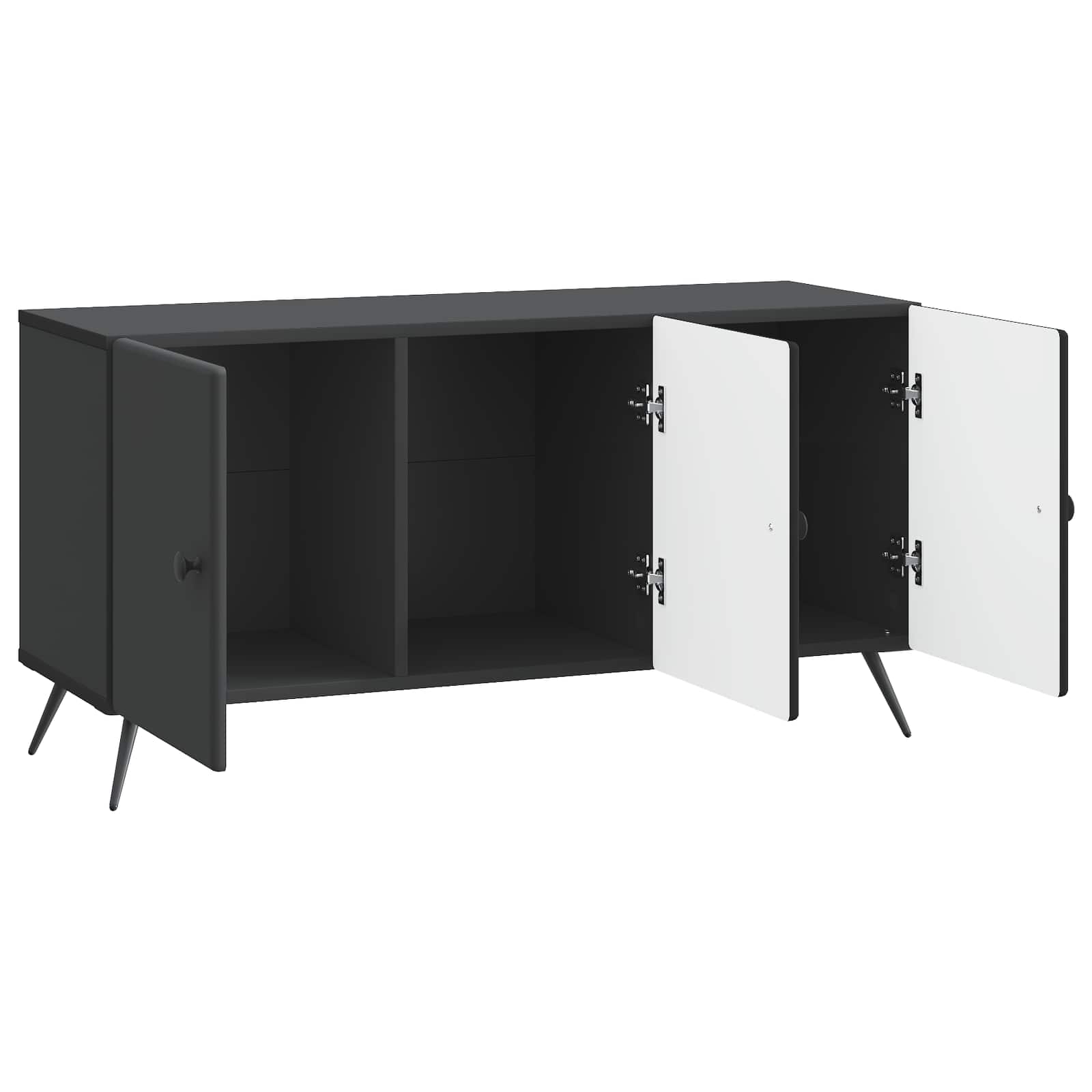 vidaXL Szafka pod telewizor Czarny 99 x 34,5 x 50 cm