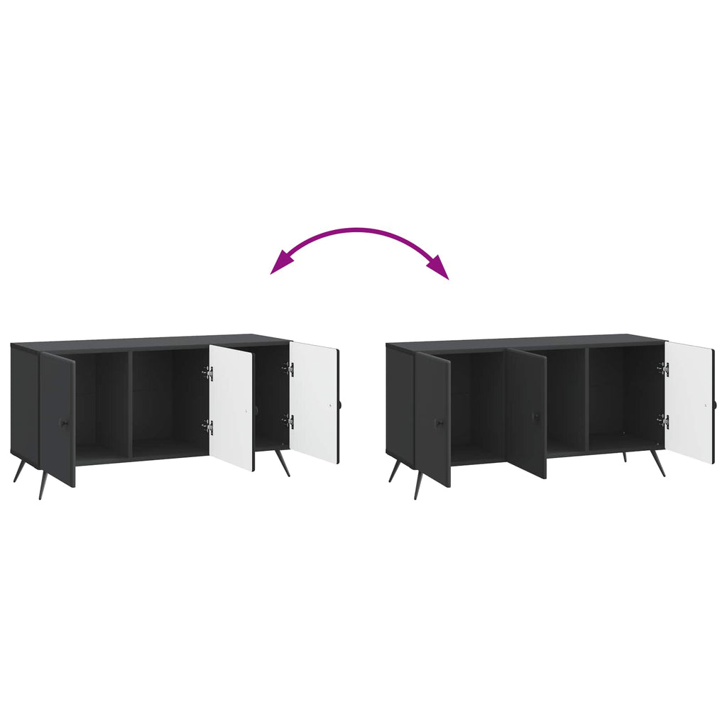 vidaXL Szafka pod telewizor Czarny 99 x 34,5 x 50 cm
