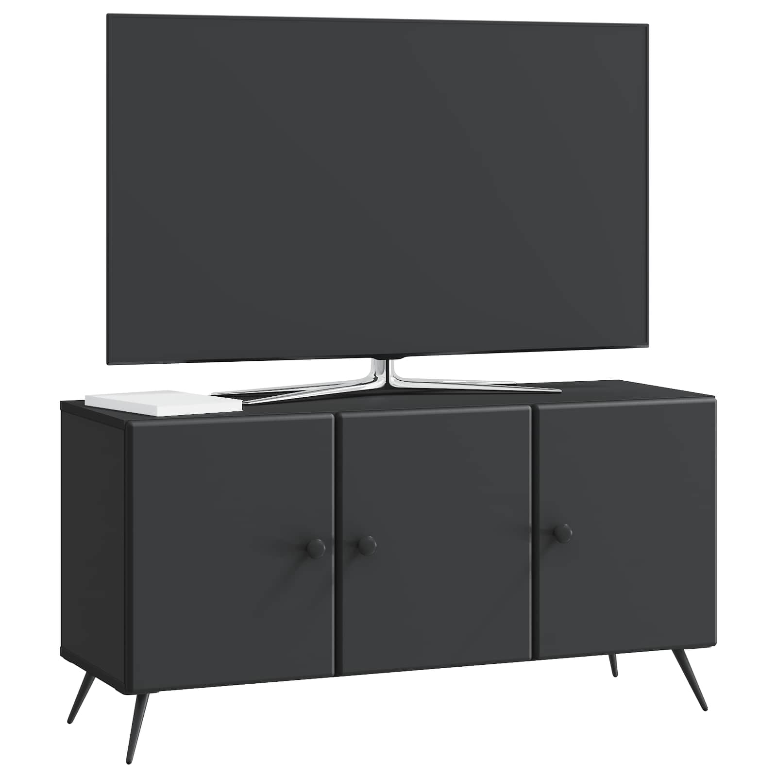 vidaXL Szafka pod telewizor Czarny 99 x 34,5 x 50 cm