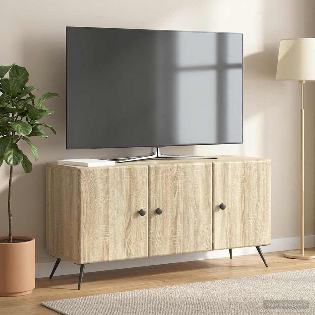 vidaXL Szafka pod telewizor dąb Sonoma 99 x 34,5 x 50 cm