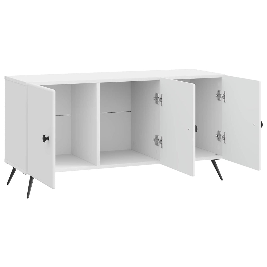 vidaXL Szafka pod telewizor Biały wysoki połysk 99 x 34,5 x 50 cm