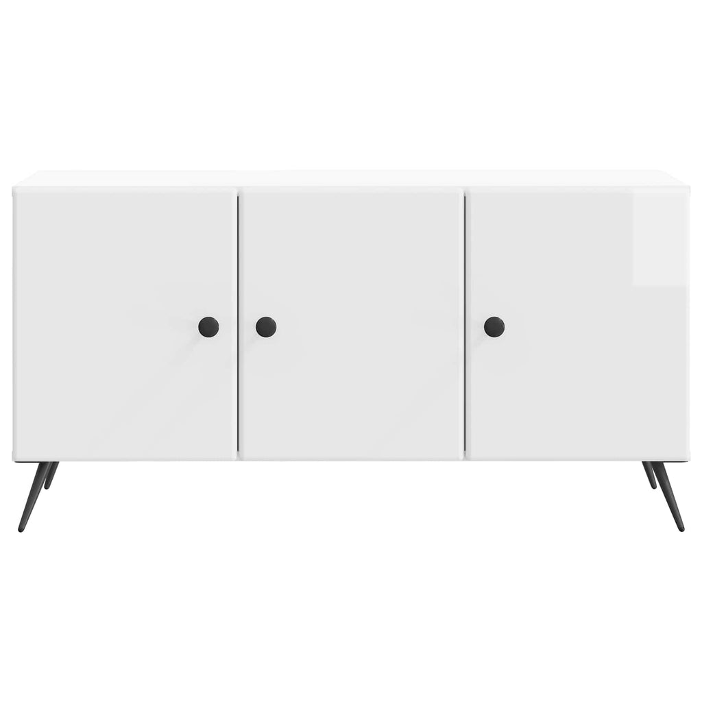 vidaXL Szafka pod telewizor Biały wysoki połysk 99 x 34,5 x 50 cm