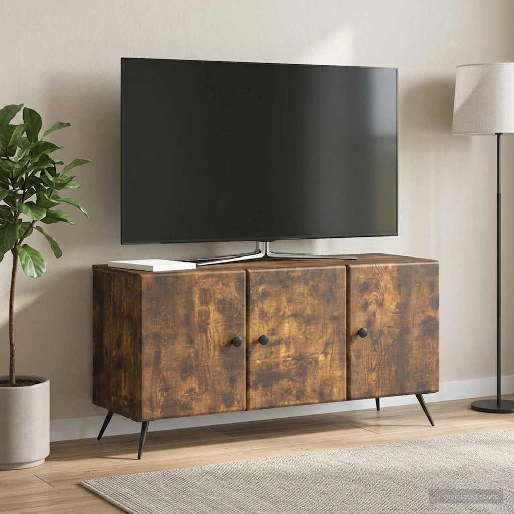 vidaXL Szafka pod telewizor Dąb wędzony 99 x 34,5 x 50 cm