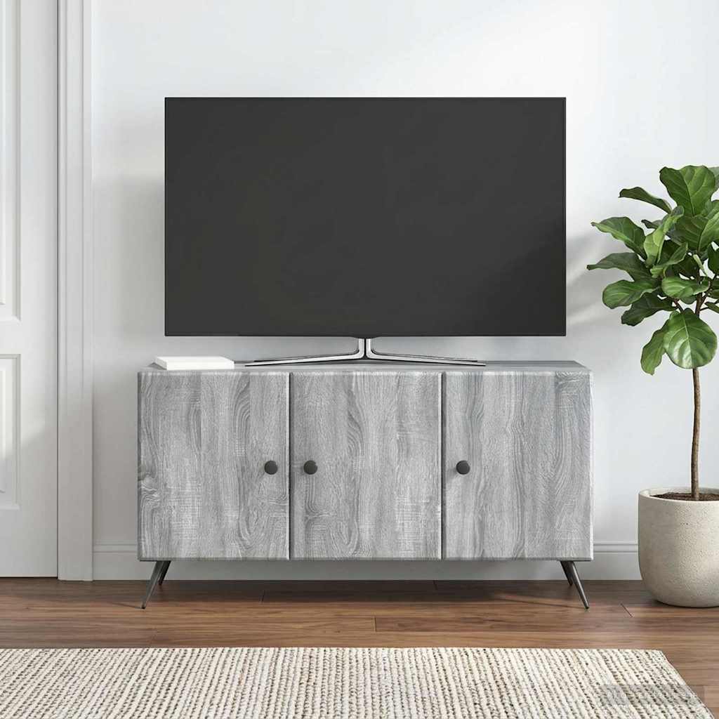 vidaXL Szafka pod telewizor Szary Sonoma 99 x 34,5 x 50 cm
