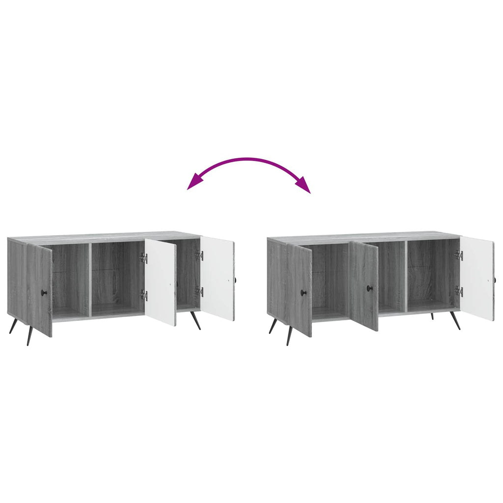 vidaXL Szafka pod telewizor Szary Sonoma 99 x 34,5 x 50 cm