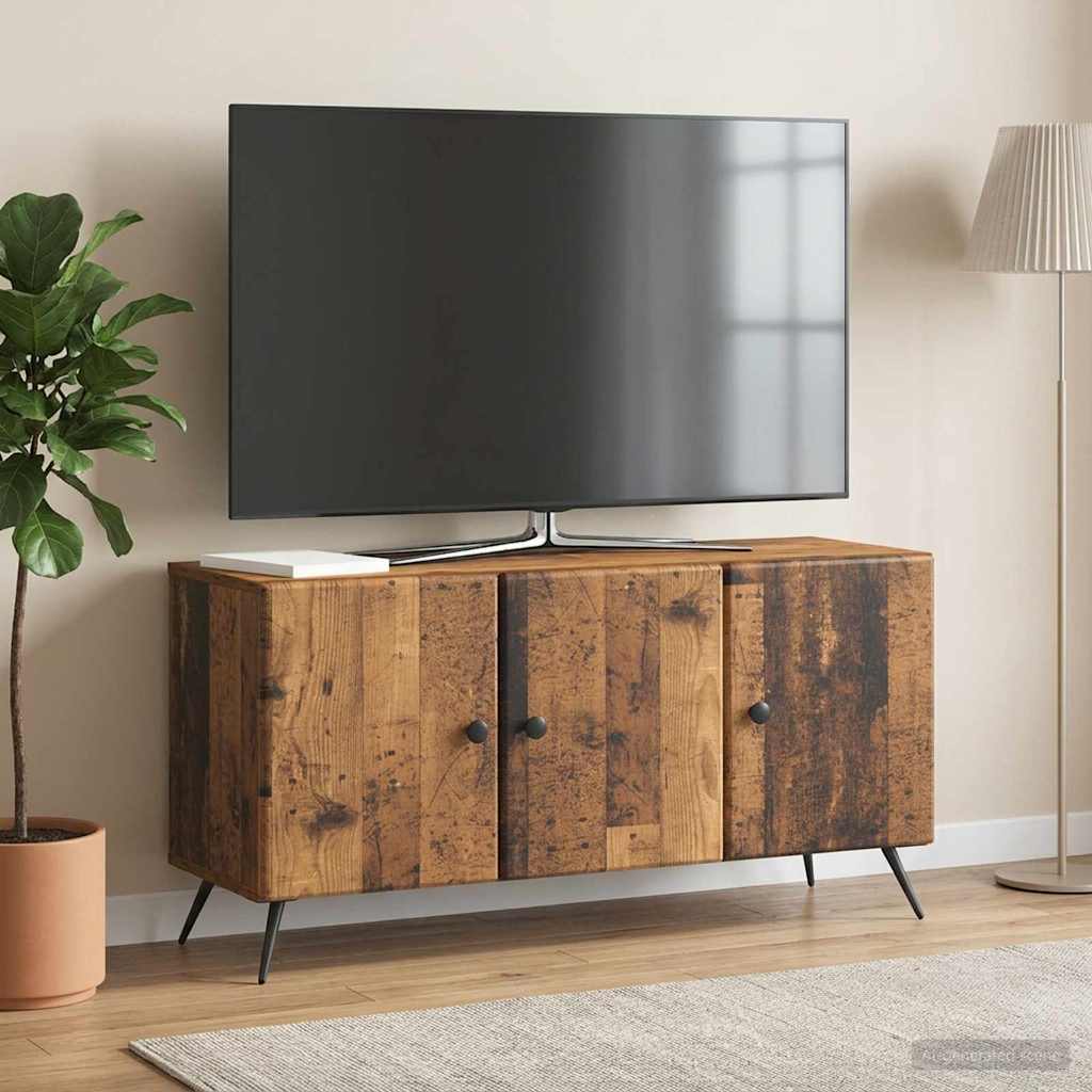 vidaXL Szafka pod telewizor Stare drewno 99 x 34,5 x 50 cm