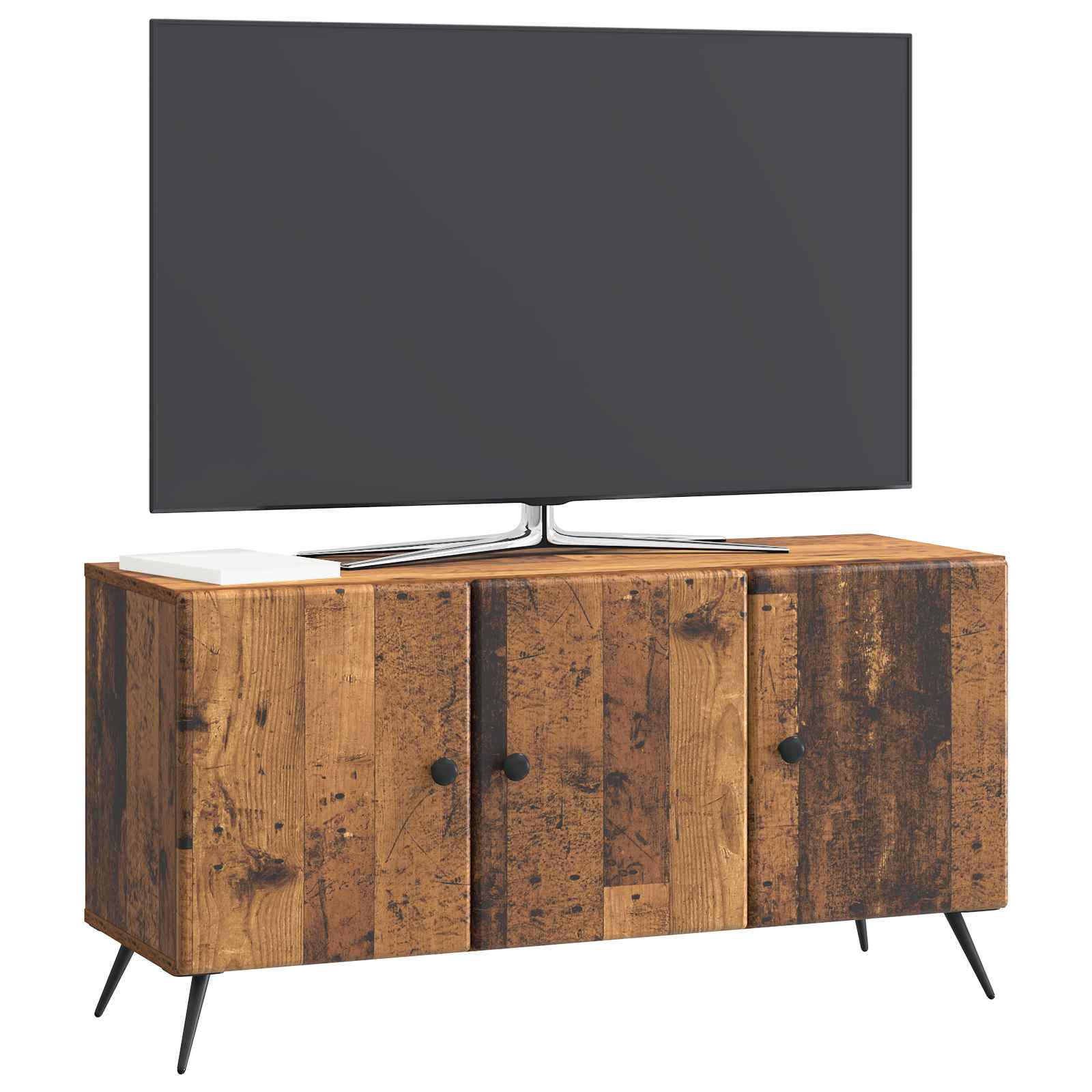 vidaXL Szafka pod telewizor Stare drewno 99 x 34,5 x 50 cm
