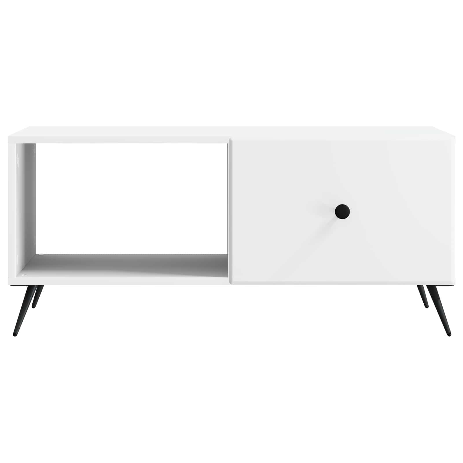 vidaXL Stolik kawowy Biały 90 x 50 x 40 cm Drewno inżynieryjne