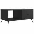 vidaXL Stolik kawowy Czarny 90 x 50 x 40 cm Drewno inżynieryjne