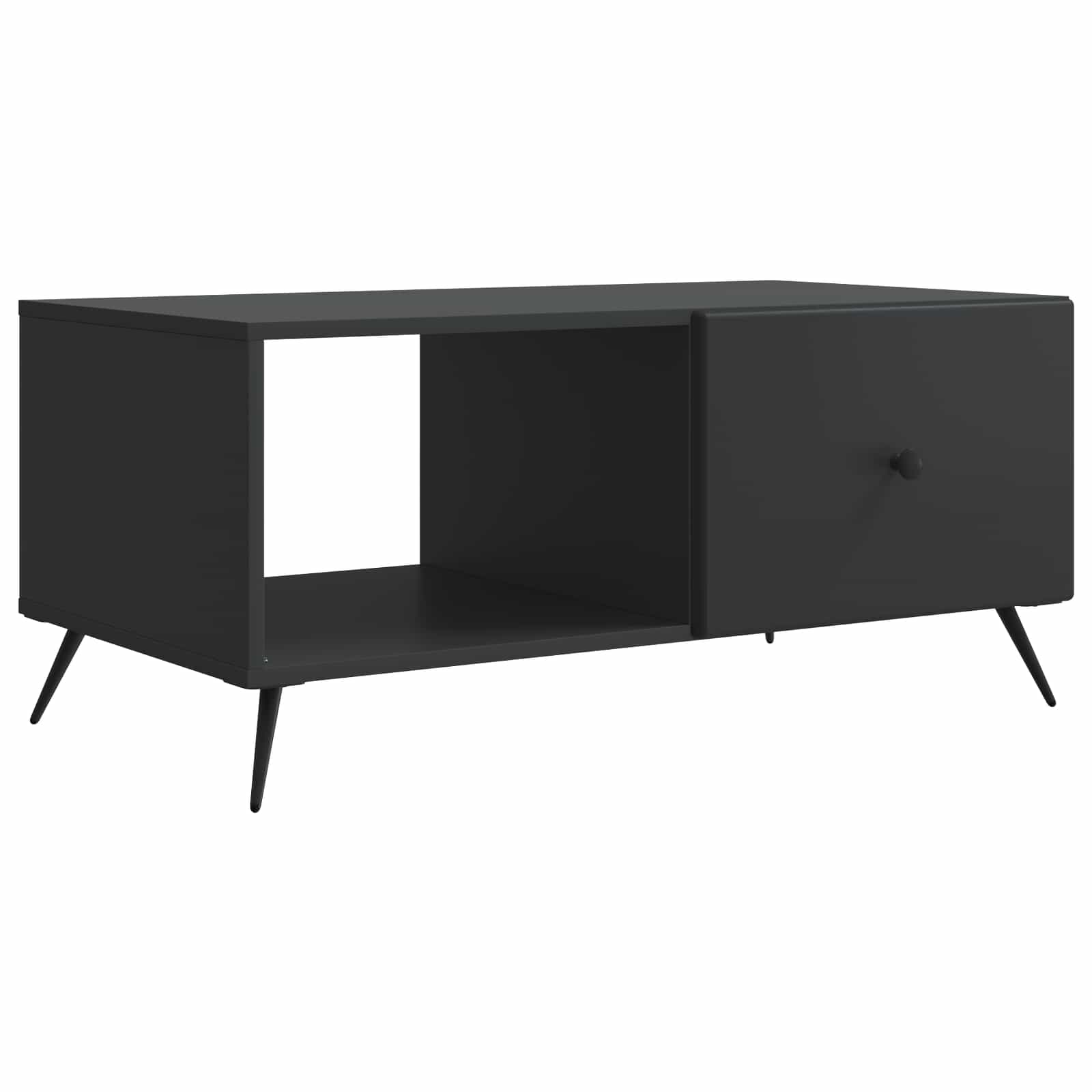 vidaXL Stolik kawowy Czarny 90 x 50 x 40 cm Drewno inżynieryjne