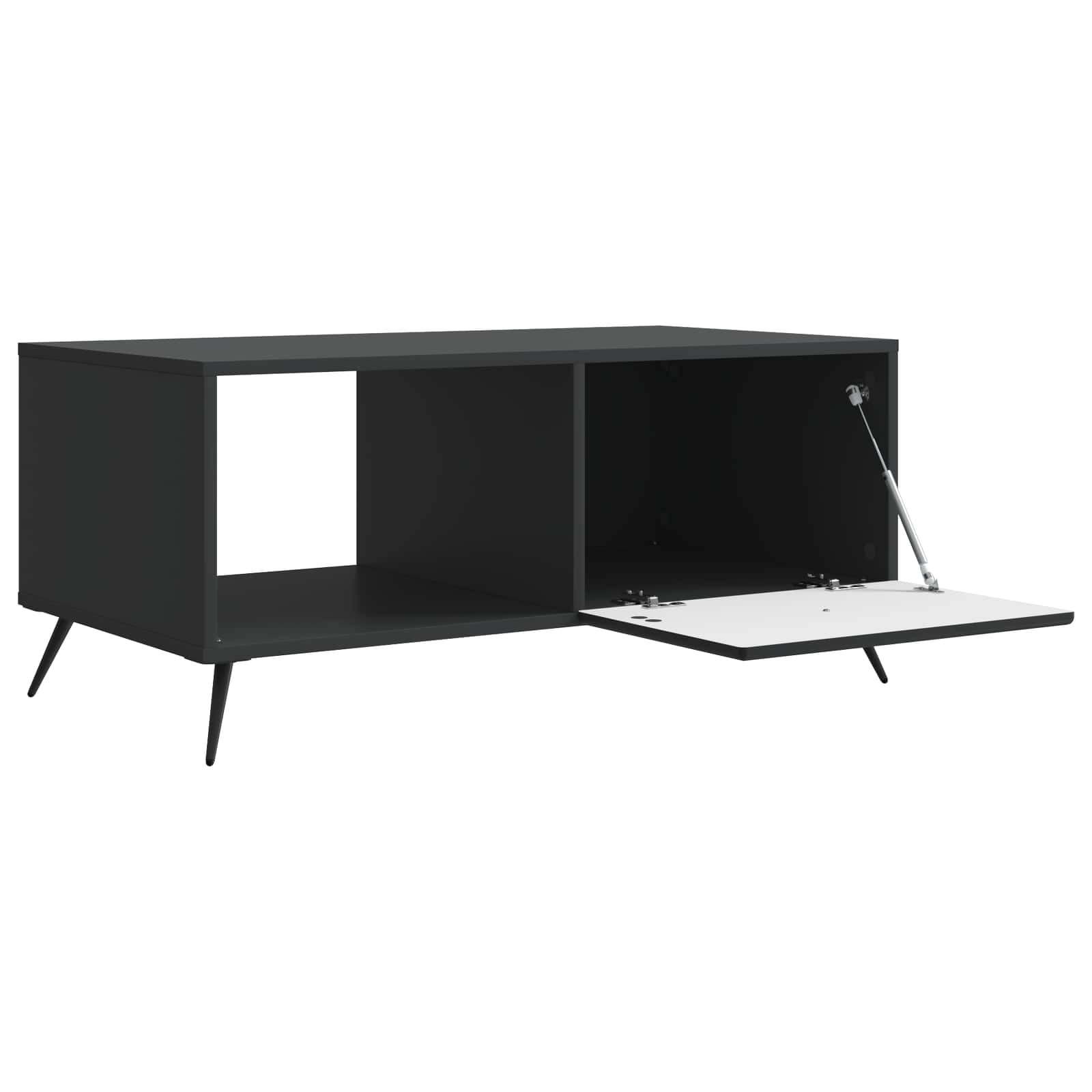 vidaXL Stolik kawowy Czarny 90 x 50 x 40 cm Drewno inżynieryjne