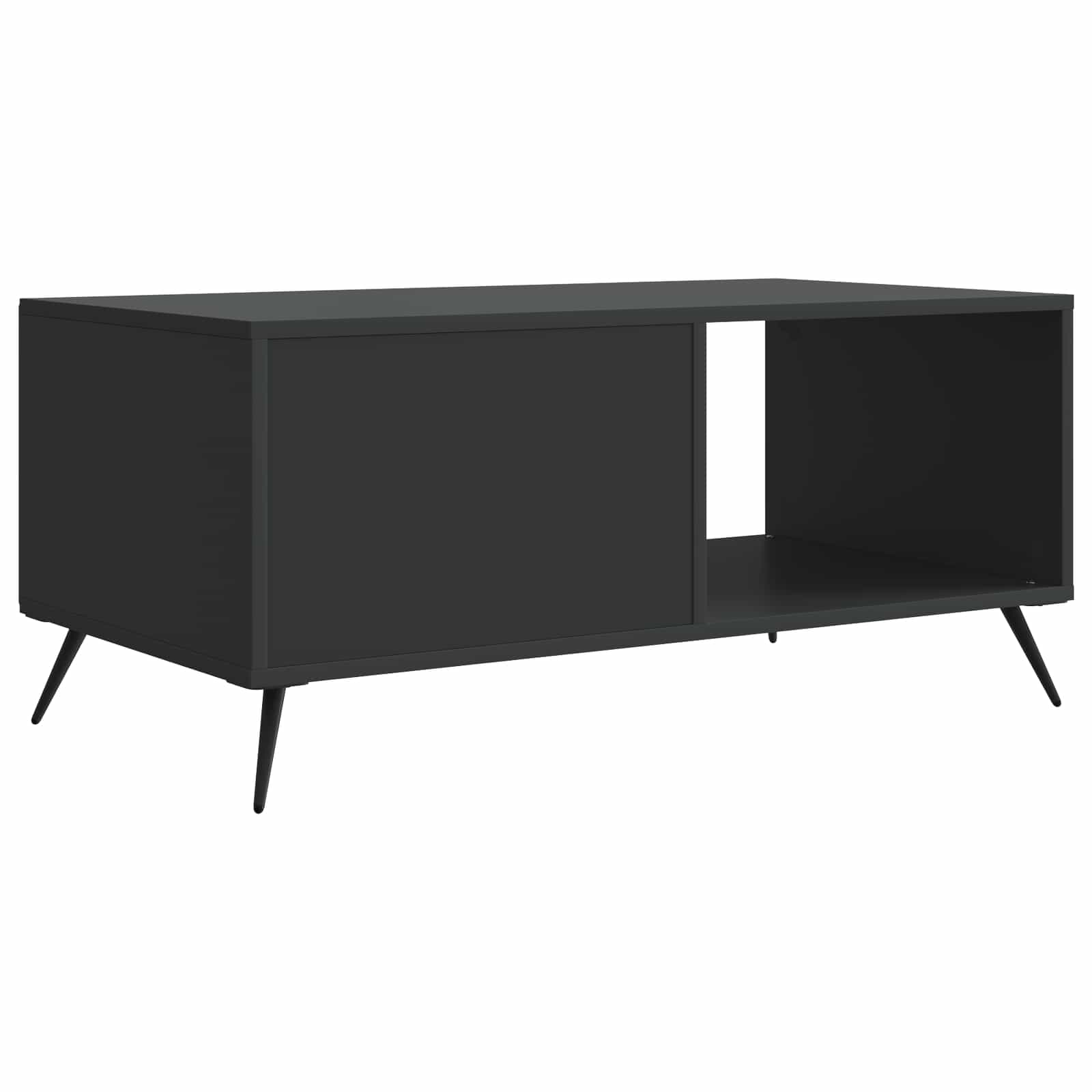 vidaXL Stolik kawowy Czarny 90 x 50 x 40 cm Drewno inżynieryjne
