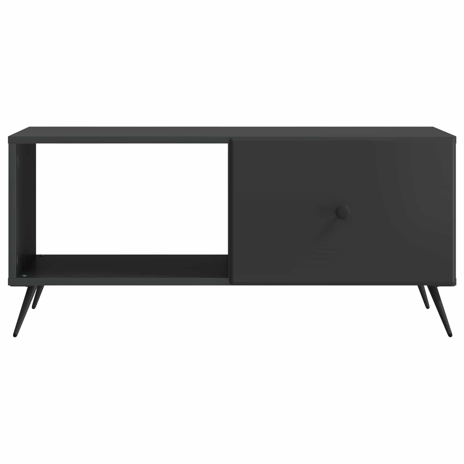 vidaXL Stolik kawowy Czarny 90 x 50 x 40 cm Drewno inżynieryjne