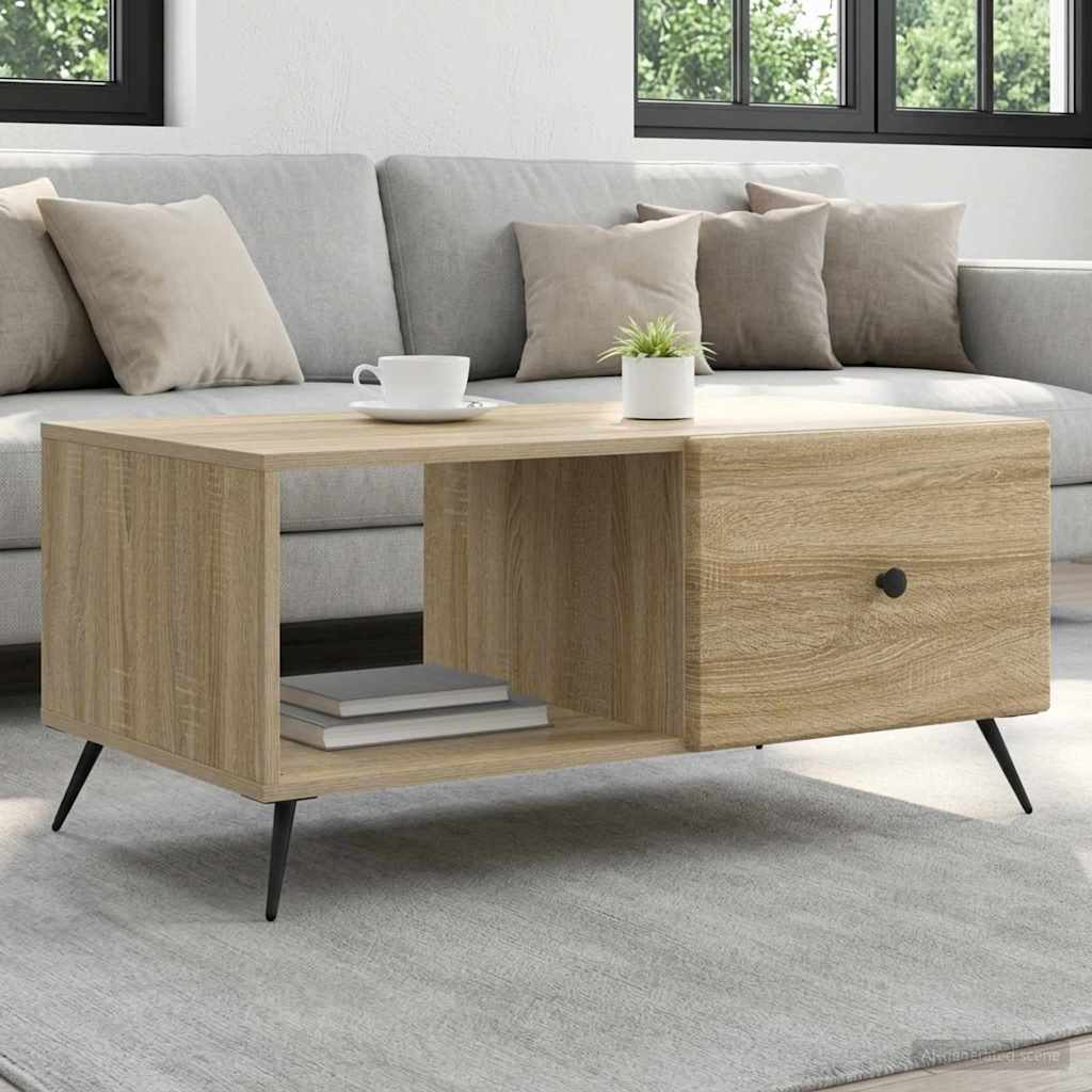 vidaXL Stolik kawowy dąb Sonoma 90 x 50 x 40 cm Drewno inżynieryjne