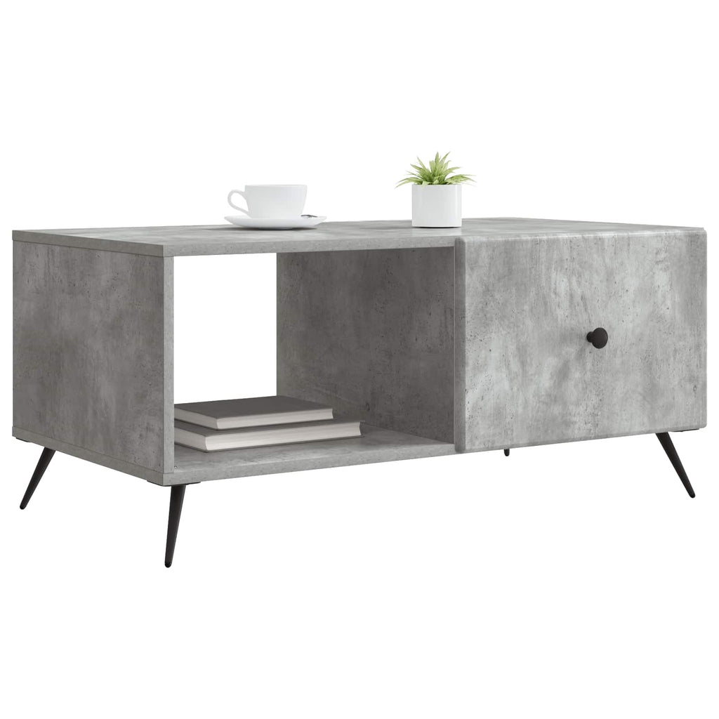 vidaXL Stolik kawowy Betonowy szary 90 x 50 x 40 cm