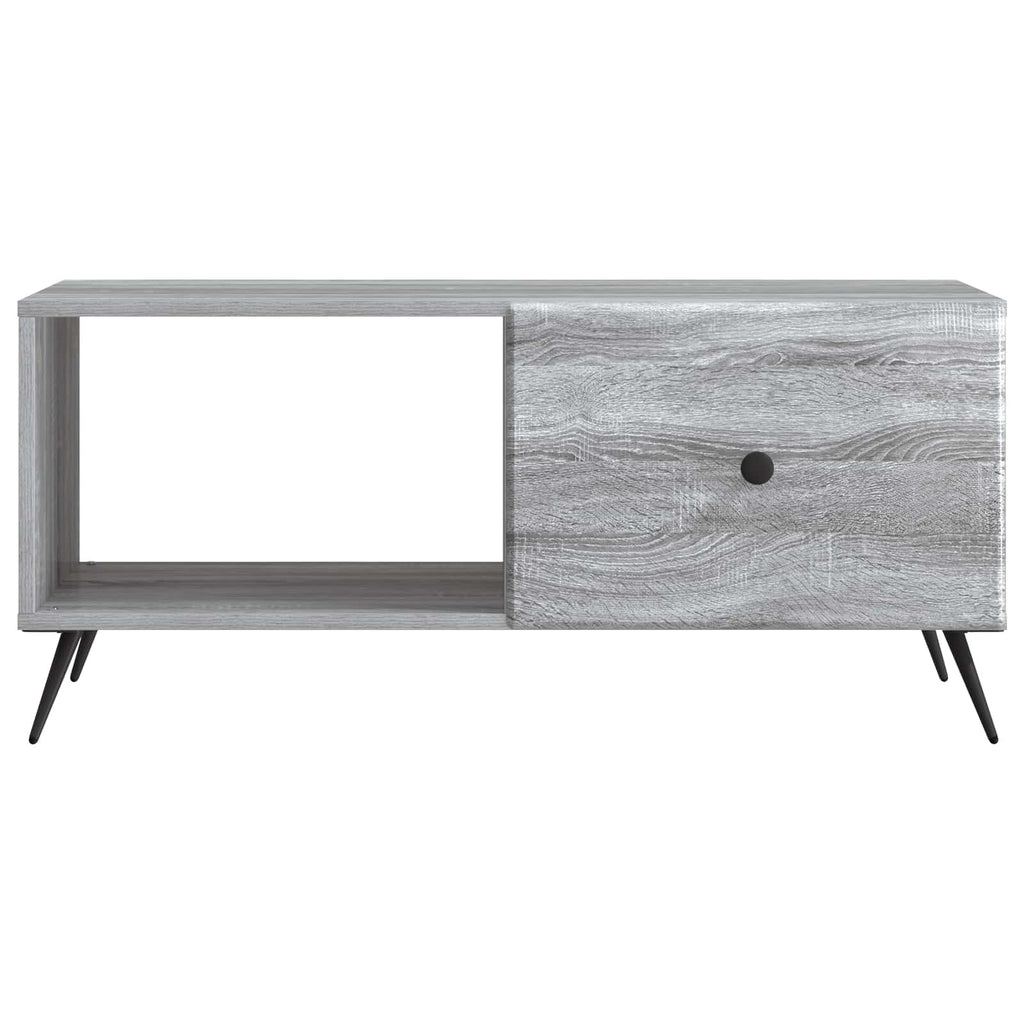 vidaXL Stolik kawowy Szary Sonoma 90 x 50 x 40 cm Drewno inżynieryjne