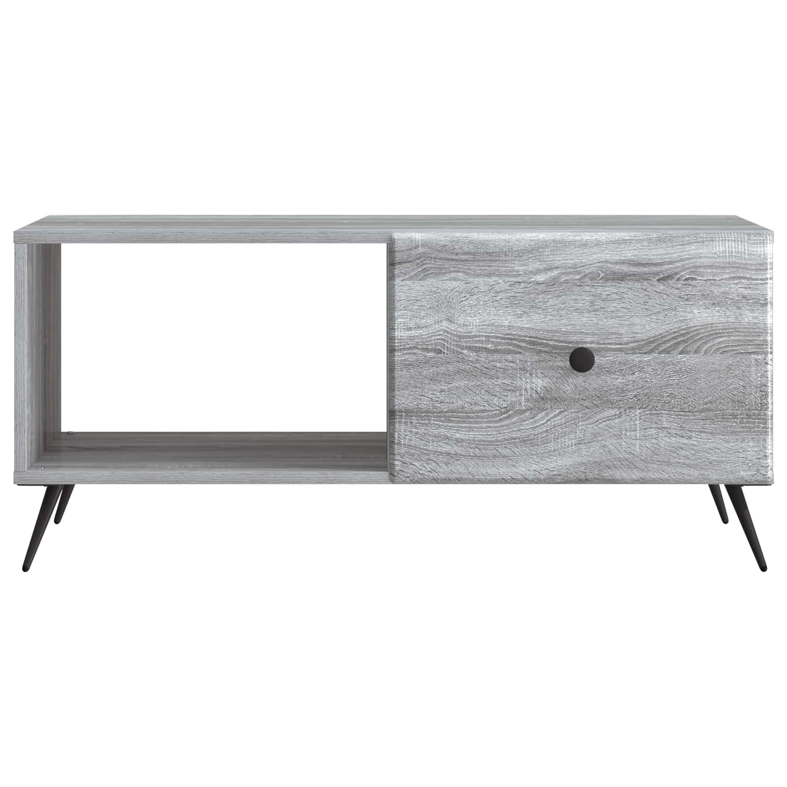 vidaXL Stolik kawowy Szary Sonoma 90 x 50 x 40 cm Drewno inżynieryjne