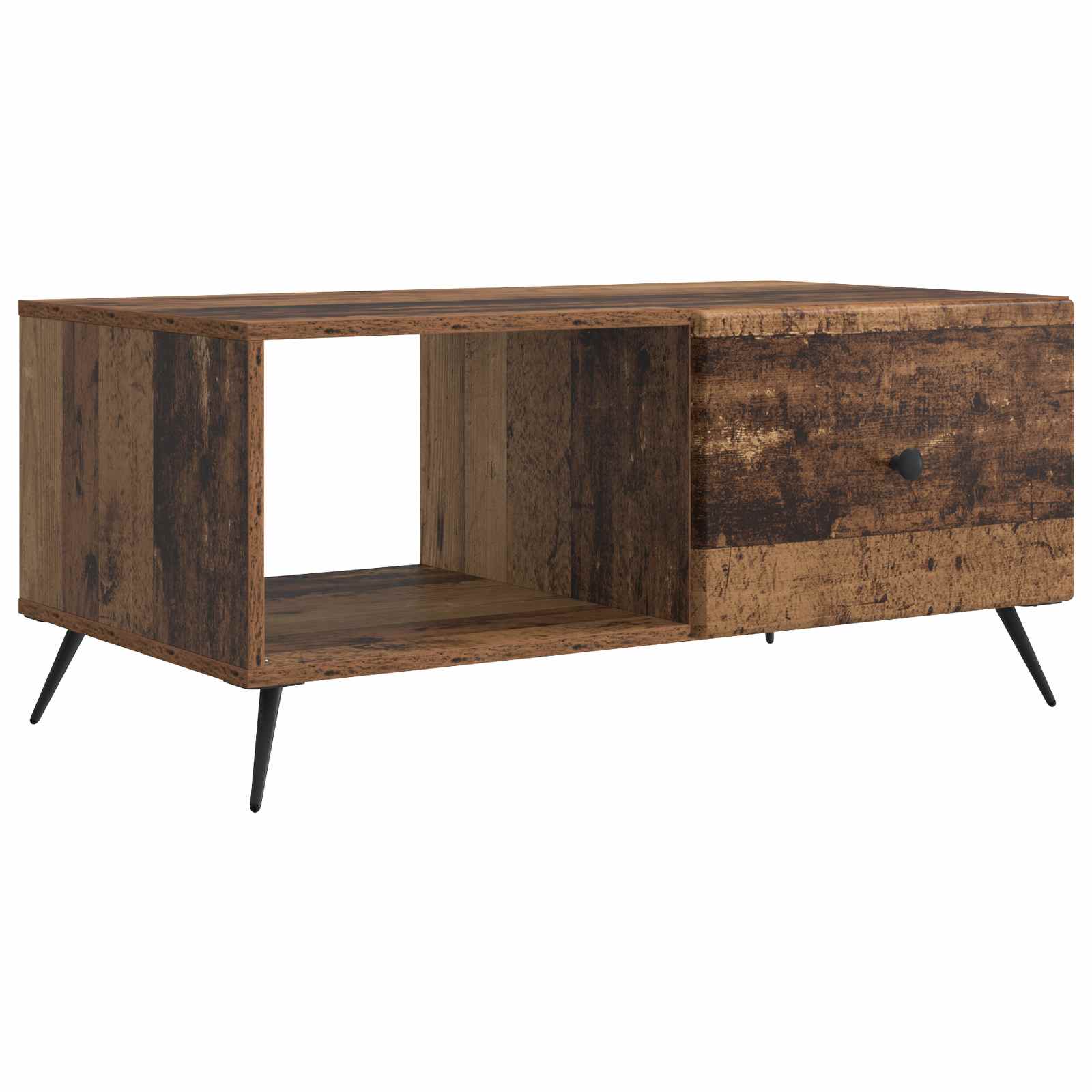 vidaXL Stolik kawowy Stare drewno 90 x 50 x 40 cm Drewno inżynieryjne
