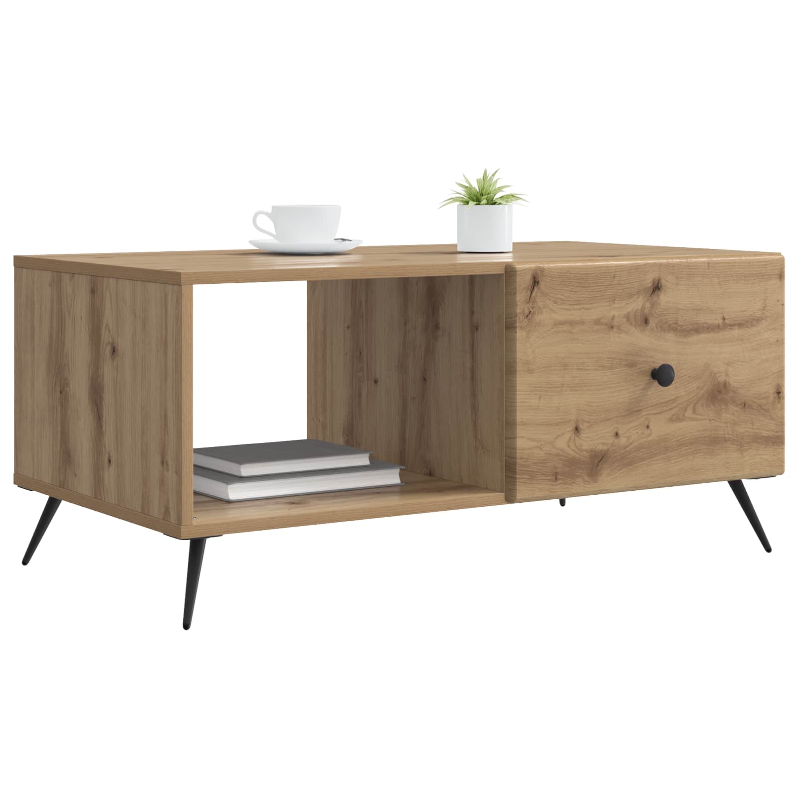 vidaXL Stolik kawowy Dąb artisan 90 x 50 x 40 cm Drewno inżynieryjne