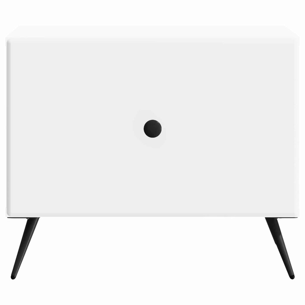vidaXL Stolik kawowy Biały 49 x 50 x 40 cm Drewno inżynieryjne