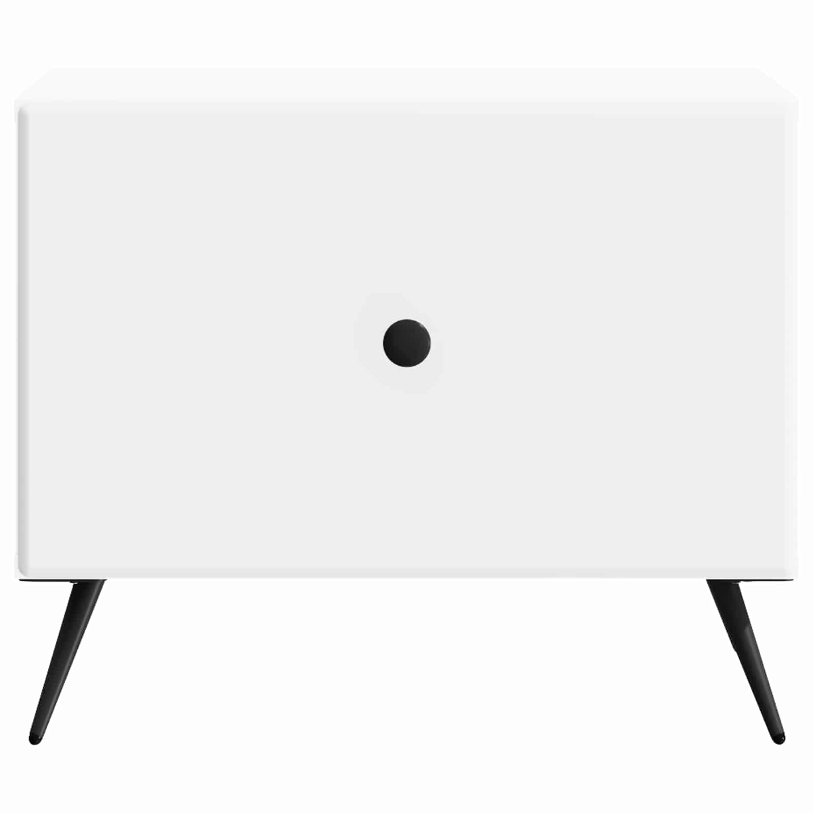 vidaXL Stolik kawowy Biały 49 x 50 x 40 cm Drewno inżynieryjne