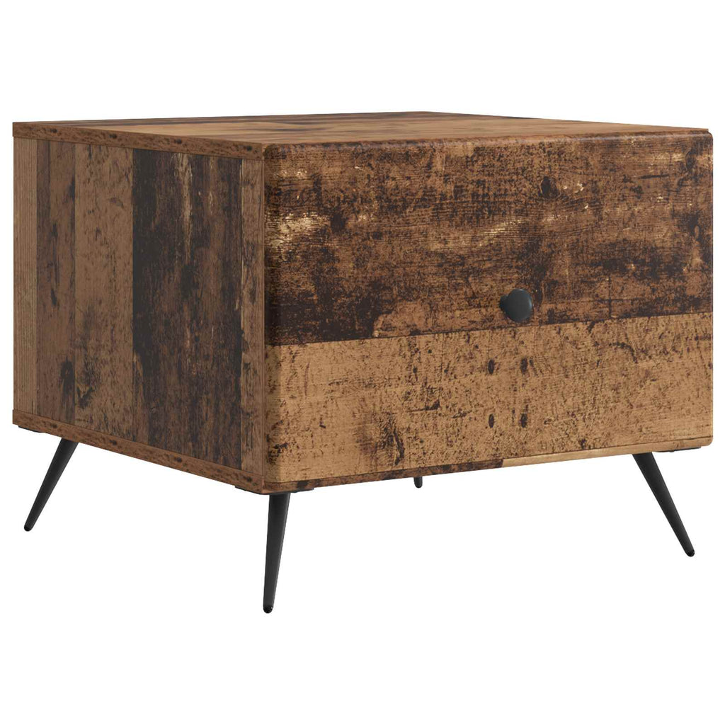 vidaXL Stolik kawowy Stare drewno 49 x 50 x 40 cm Drewno inżynieryjne