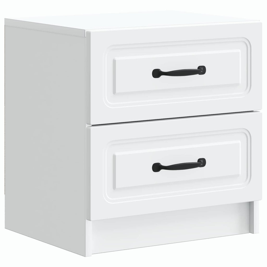 vidaXL Szafka Nocna z szufladą 2 pcs Biały 43 x 34,5 x 44,5 cm