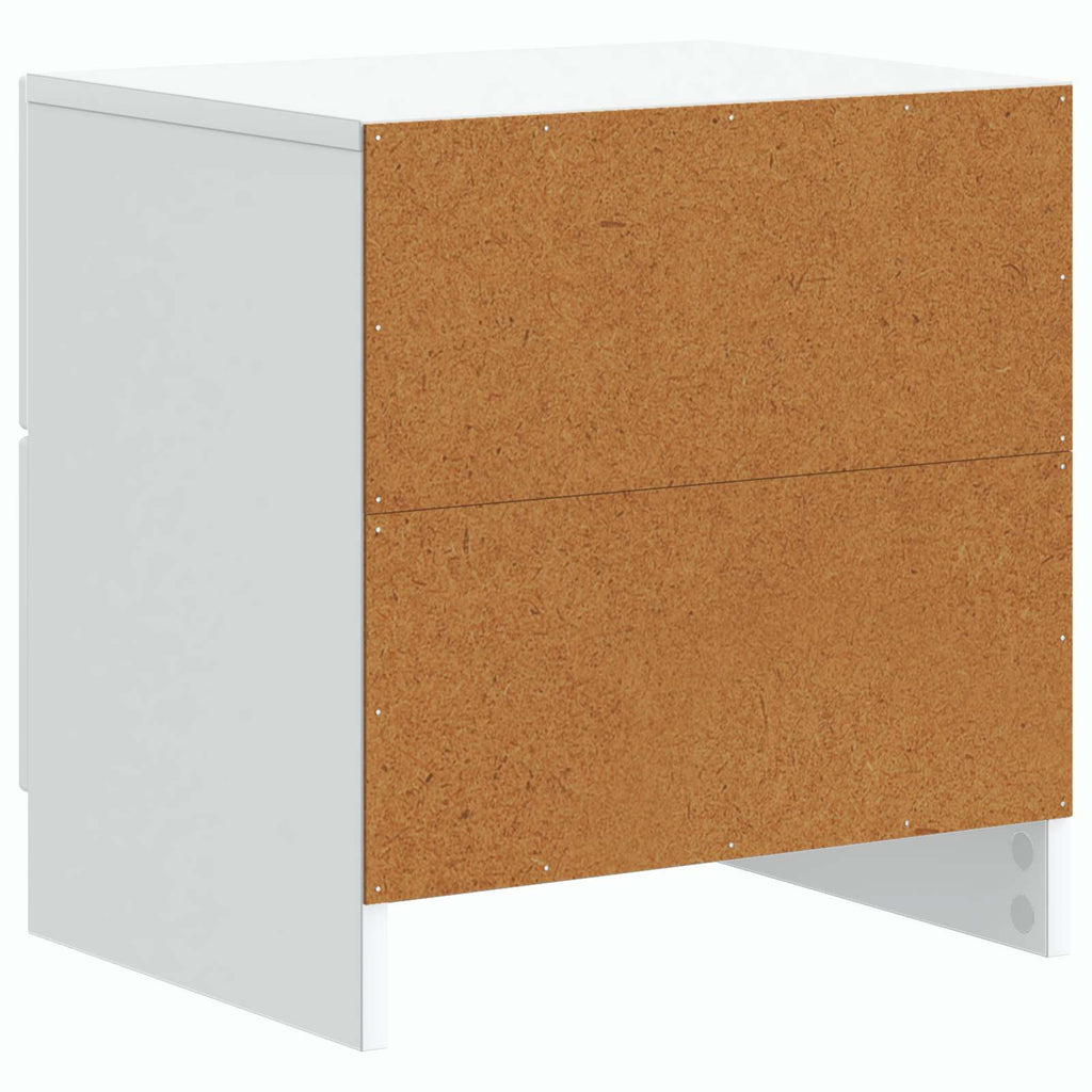 vidaXL Szafka Nocna z szufladą 2 pcs Biały 43 x 34,5 x 44,5 cm