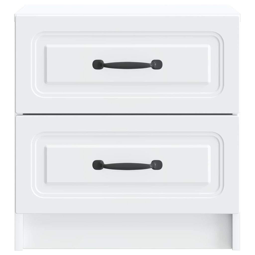 vidaXL Szafka Nocna z szufladą 2 pcs Biały 43 x 34,5 x 44,5 cm