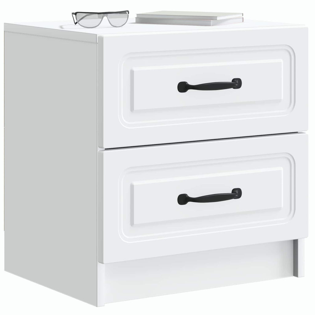 vidaXL Szafka Nocna z szufladą 2 pcs Biały 43 x 34,5 x 44,5 cm