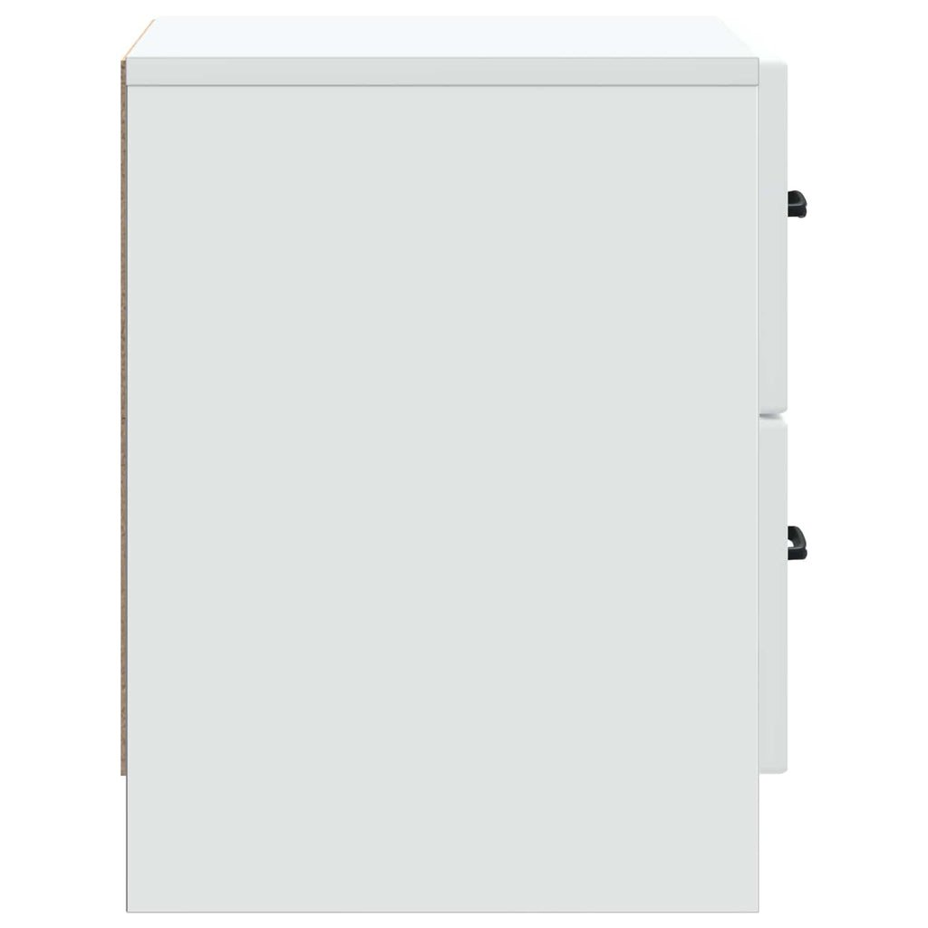 vidaXL Szafka Nocna z szufladą 2 pcs Biały 43 x 34,5 x 44,5 cm