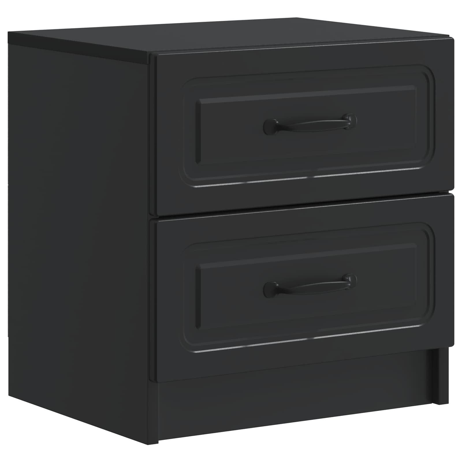 vidaXL Szafka Nocna Czarny 43 x 34,5 x 44,5 cm Drewno inżynieryjne