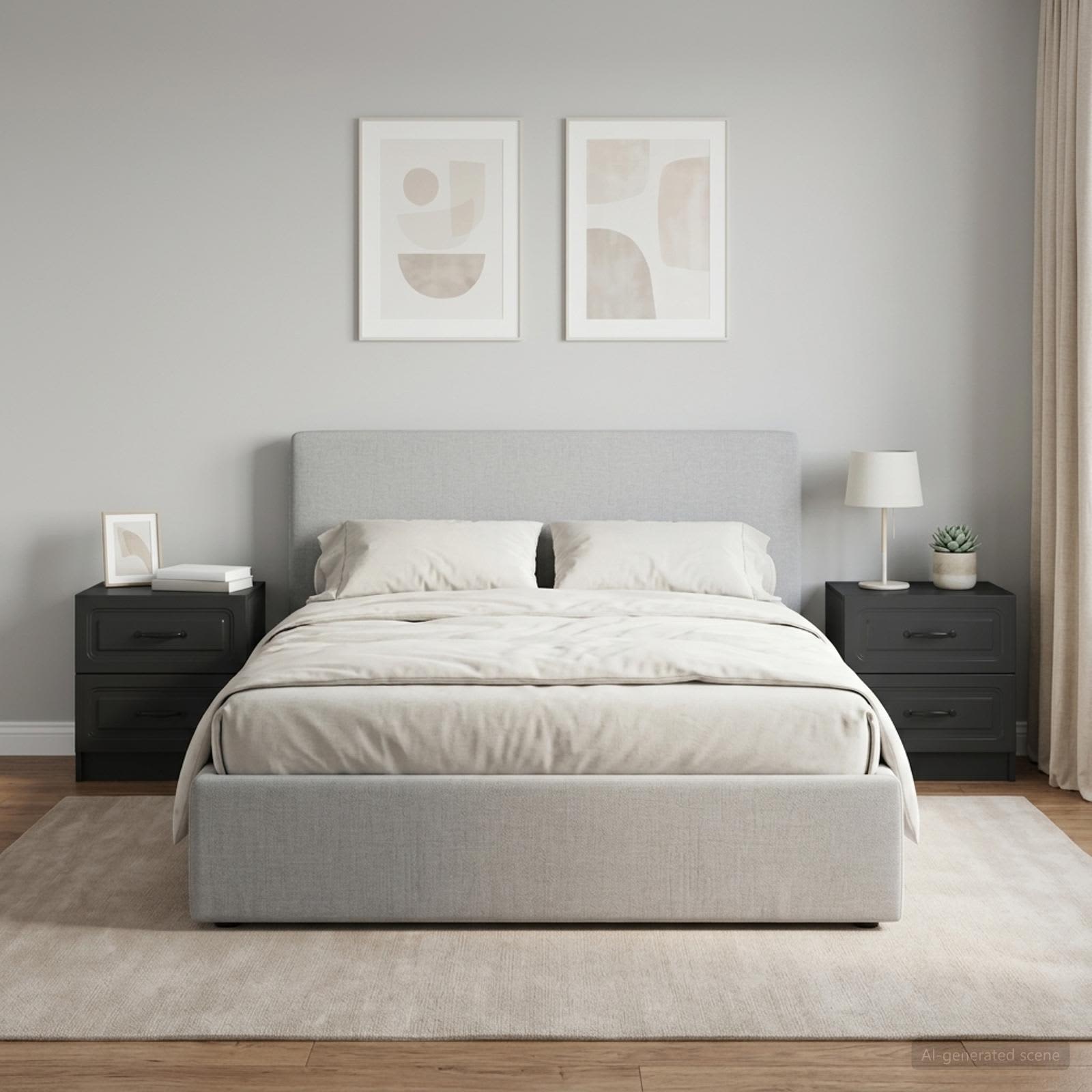 vidaXL Szafka Nocna 2 szt. Czarny 43 x 34,5 x 44,5 cm
