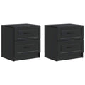 vidaXL Szafka Nocna z szufladą 2 pcs Czarny 43 x 34,5 x 44,5 cm
