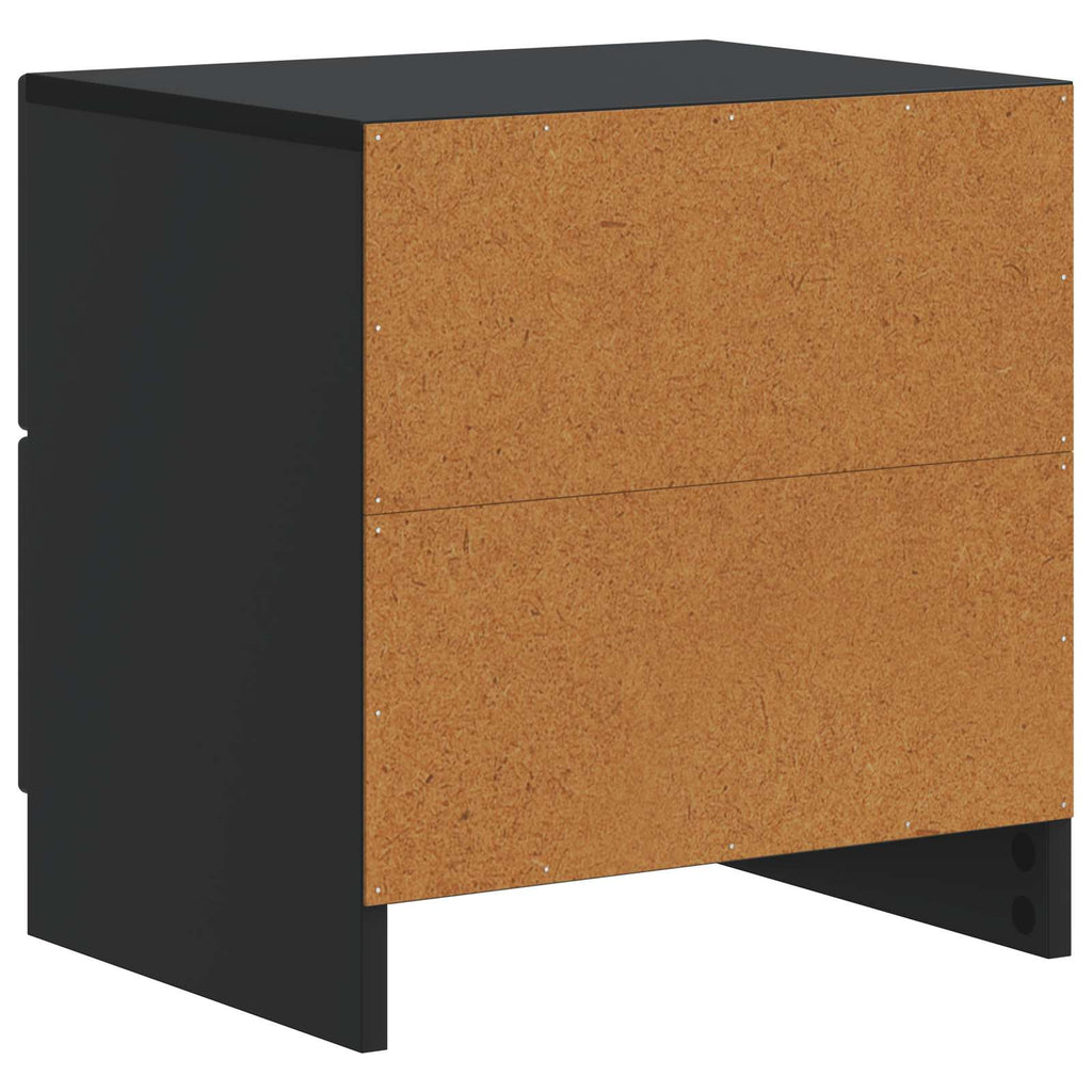 vidaXL Szafka Nocna z szufladą 2 pcs Czarny 43 x 34,5 x 44,5 cm