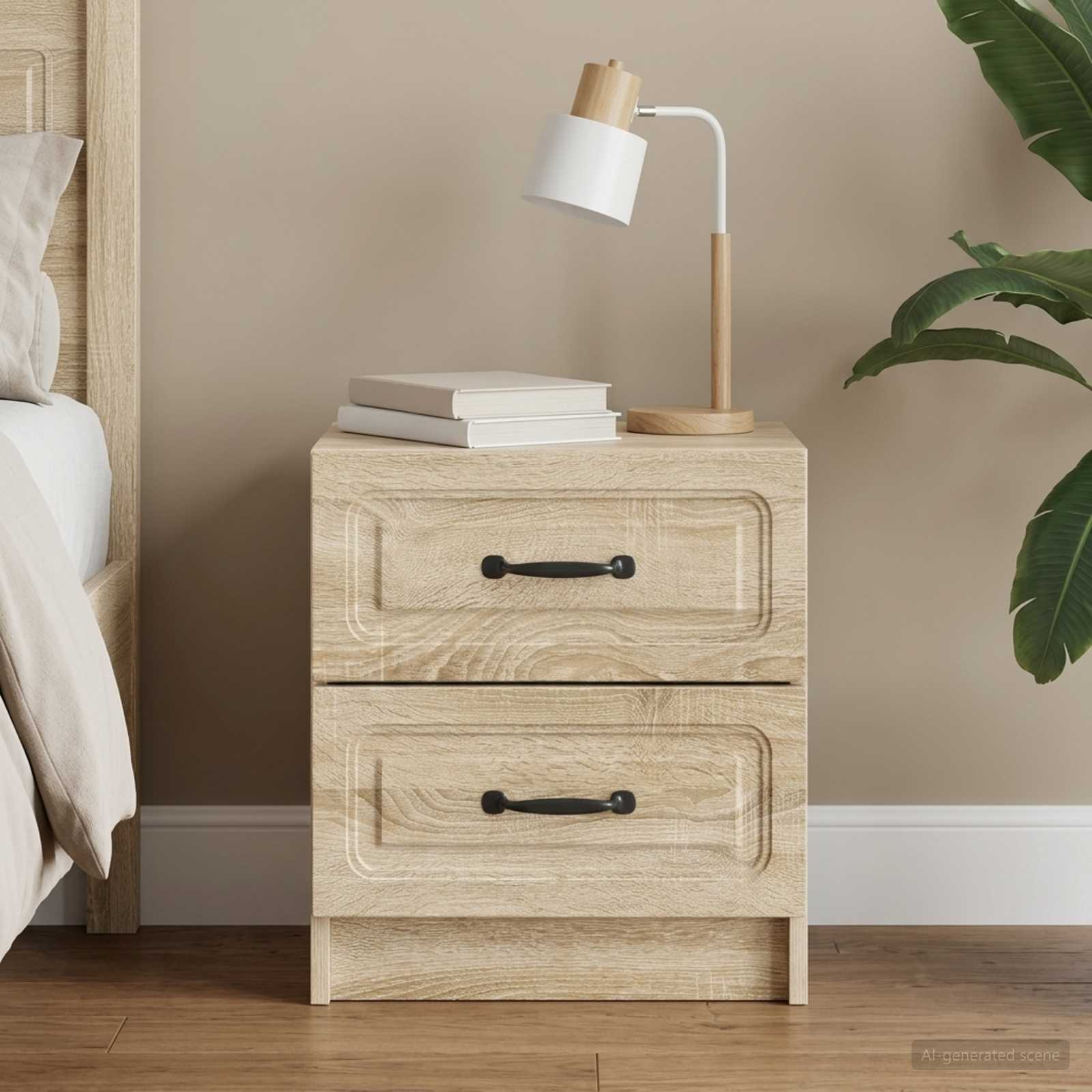 vidaXL Szafka Nocna dąb Sonoma 43 x 34,5 x 44,5 cm Drewno inżynieryjne