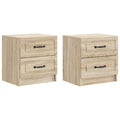 vidaXL Szafka Nocna z szufladą 2 pcs dąb Sonoma 43 x 34,5 x 44,5 cm