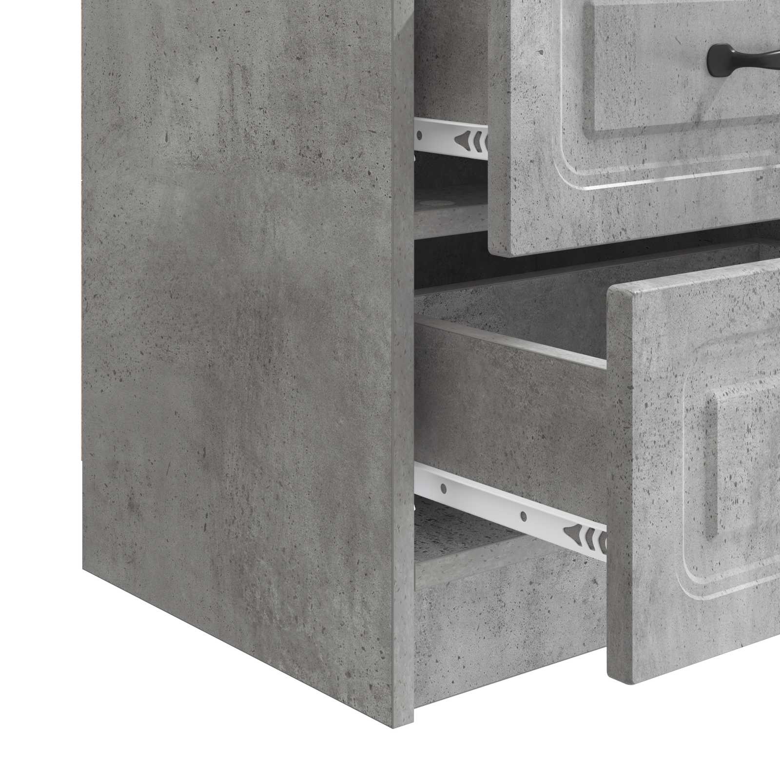 vidaXL Szafka Nocna z szufladą Betonowy szary 43 x 34,5 x 44,5 cm