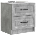 vidaXL Szafka Nocna 2 pcs Betonowy szary 43 x 34,5 x 44,5 cm