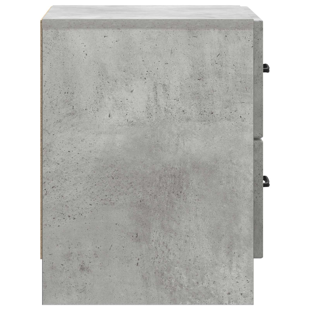 vidaXL Szafka Nocna 2 pcs Betonowy szary 43 x 34,5 x 44,5 cm