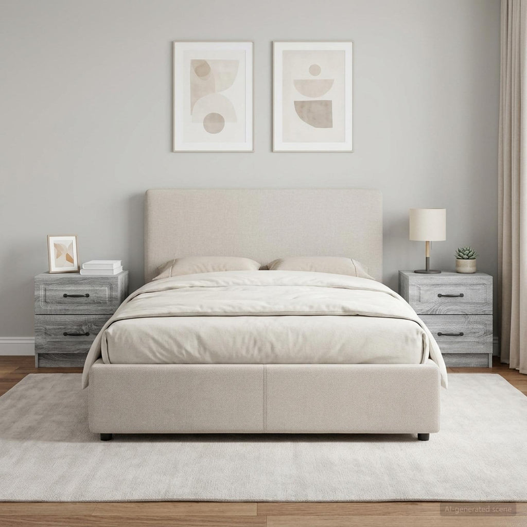 vidaXL Szafka Nocna 2 szt. Szary Sonoma 43 x 34,5 x 44,5 cm