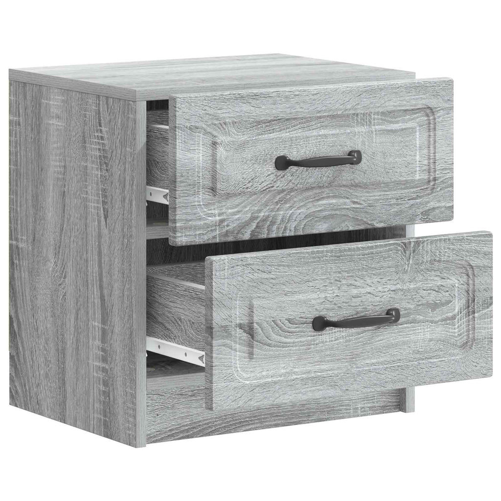 vidaXL Szafka Nocna z szufladą 2 pcs Szary Sonoma 43 x 34,5 x 44,5 cm